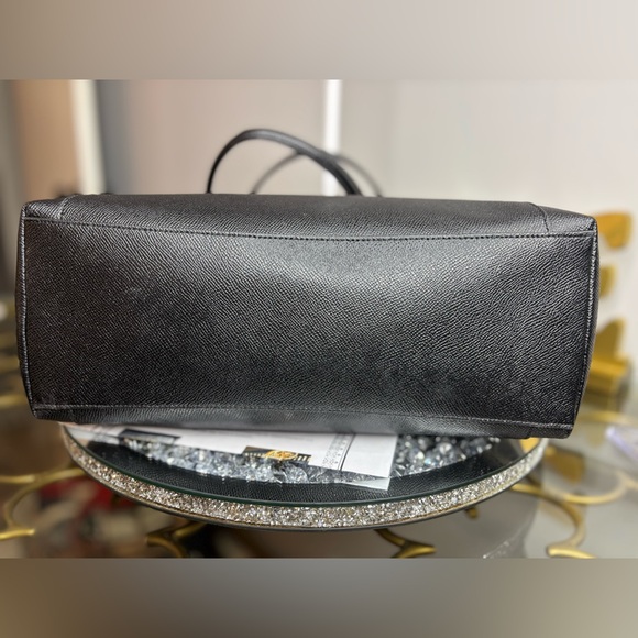 Coach 2018 Ava Tote Bag in black crossgrain leather NWOT - Picture 12 of 16